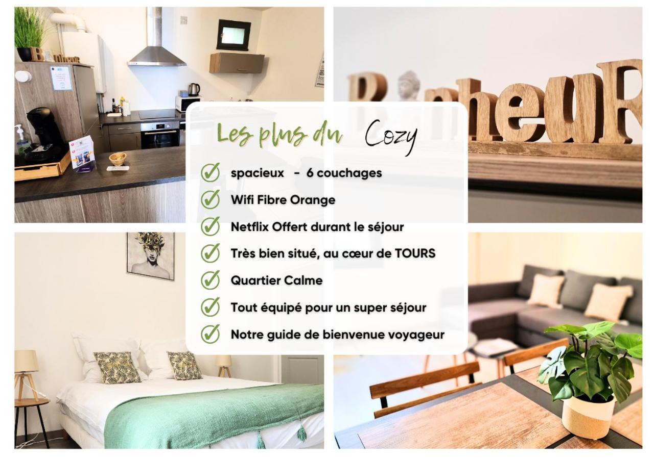 "Cozy Zen" 1 Grande Chambre - Calme - Arrivee Autonome - 6 Pers - Parking Gratuit Tours Bagian luar foto